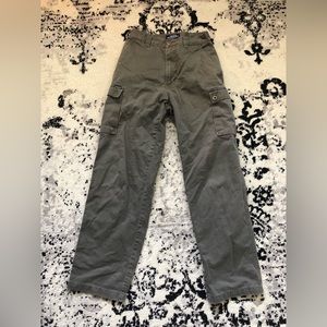 baggy army green cargo pants